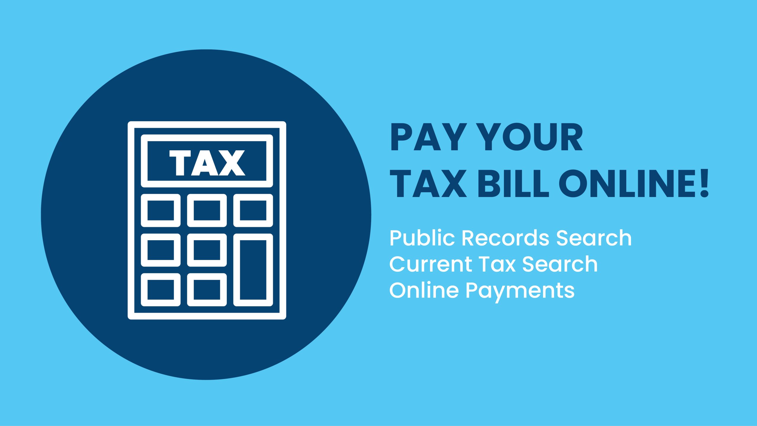 Pay Your Tax Bill Online